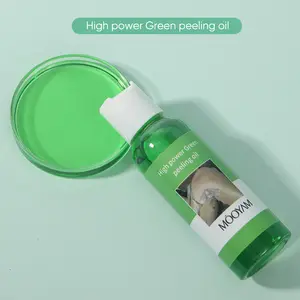 Óleo de peeling verde de alta potência MOOYAM personalizado para pele sensível, óleo de peeling esfoliante para rosto e corpo, óleo para remoção de cicatrizes e reparação da pele