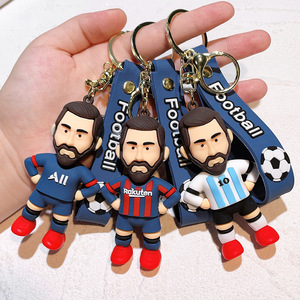 Star du football transfrontalier <span class=keywords><strong>Cristiano</strong></span> <span class=keywords><strong>Ronaldo</strong></span> porte-clés dessin animé porte-clés Messi - Product Image 5