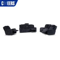 MANWAH CHEERS Sofá Reclinable de Tela Manual, Juego de Muebles para Sala de Estar, Muebles PARA EL Hogar, Sofás con Luz de Lectura, 3 + 2 + 1, Gran Oferta
