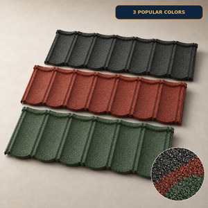 Tuiles de toiture métalliques revêtues de pierre Milano durables en gros pour les distributeurs ghanéens, les villas et les projets immobiliers - Product Image 5