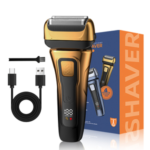 Afeitadora Eléctrica Recargable Profesional para Hombre, Impermeable IPX6, Tipo Lámina, Carga Tipo-C, Máquina de Afeitar Facial - Product Image 1