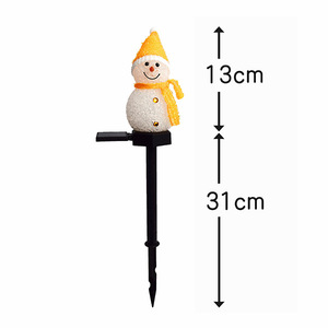 Luces Solares de Jardín con Forma de Muñeco de Nieve Navideño, Decoración para Exteriores - Product Image 2