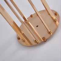 Candelabro Dorado de 8 Brazos, Candelabro con Tubos de Vidrio, Centro de Mesa Dorado, Candelabro de Hierro, Centro de Mesa para Bodas, Elite