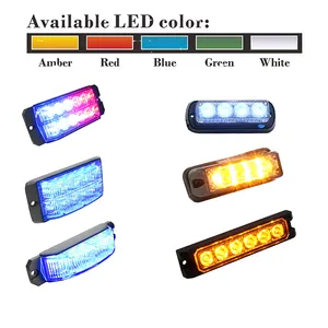 Strobe Lights For Vehicles Emergency Led Strobe Light Amber Green Blue Red Led Flashing Light