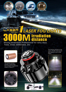 Projecteur LED pour moto ADT H7 H8 H9 H11, projecteur laser HB3 HB4, phares de voiture, phares antibrouillard tout-terrain - Product Image 6
