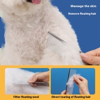 Vente en gros d'outil de toilettage pour chiens et chats Peigne en acier inoxydable pour chiens et chats Brosse à peigne à puces