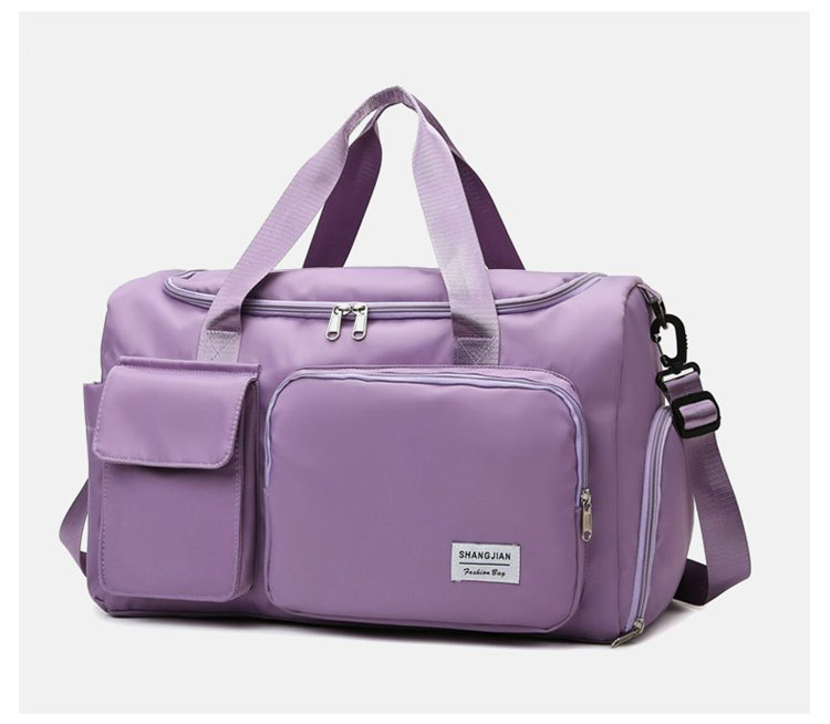 Women's Lightweight Sports Gym Bag for Carry-On Wet Pocket & Shoes Compartment Convenient Carry-on Gymbag
