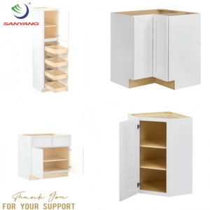 Vietnam fabbrica diretta all'ingrosso a basso prezzo Mdf armadi da cucina bianco Shaker <span class=keywords><strong>armadio</strong></span> e <span class=keywords><strong>armadio</strong></span> da cucina <span class=keywords><strong>per</strong></span> la costruzione di progetto - Product Image 1