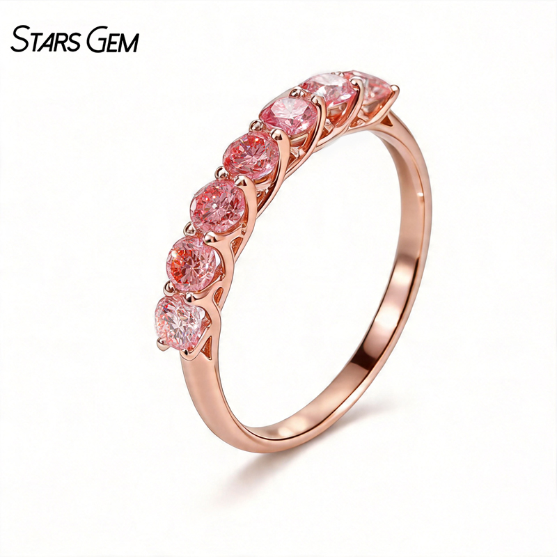 10K Rose Gold+Pink Diamond