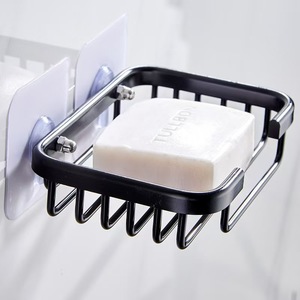 Portasapone a ventosa <span class=keywords><strong>da</strong></span> parete per bagno e cucina, cestino porta sapone in metallo, contenitore per sapone - Product Image 4