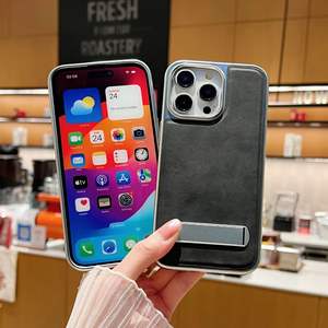 Funda Ultra Resistente y Antidesgaste para <span class=keywords><strong>iPhone</strong></span> <span class=keywords><strong>13</strong></span> Plus, con Soporte Electrochapado y Protector <span class=keywords><strong>de</strong></span> Lente, <span class=keywords><strong>Compra</strong></span> al por Mayor Personalizada - Product Image 2