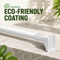 YIJIALE 800K Ensembles/Mois Vente en Gros Tringle à Rideaux Multifonctionnelle Antidérapante en Acier Carbone de 32mm 1.1-3.0m pour Cuisine et Buanderie