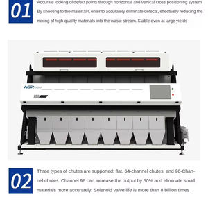 고정밀 색채 선별기(옥수수, 설탕, 커피 원두용) - 시간당 3~6톤 용량 - Product Image 2