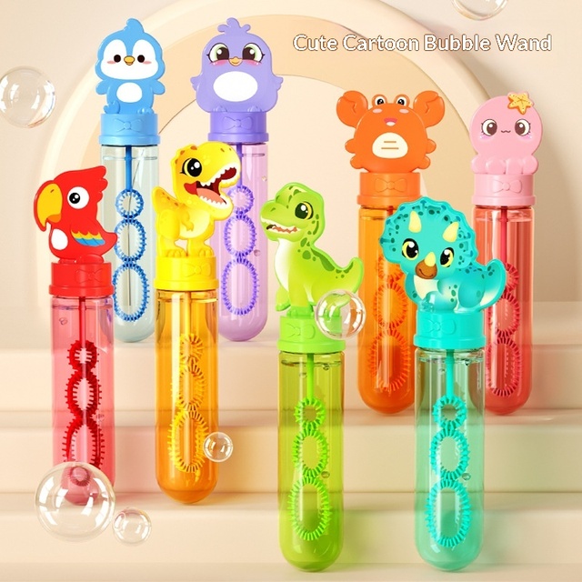 Cartoon Mini Dinosaur Bubble Machine Kids Bubble Toy Set with Water