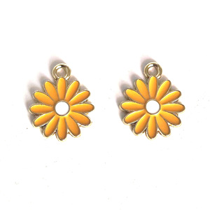 Breloque tournesol en alliage de zinc, pendentif fleur pour la fabrication de bijoux, accessoires de bricolage, cadeau unisexe, porte-clés, collier, bracelet, chaîne de téléphone - Product Image 5