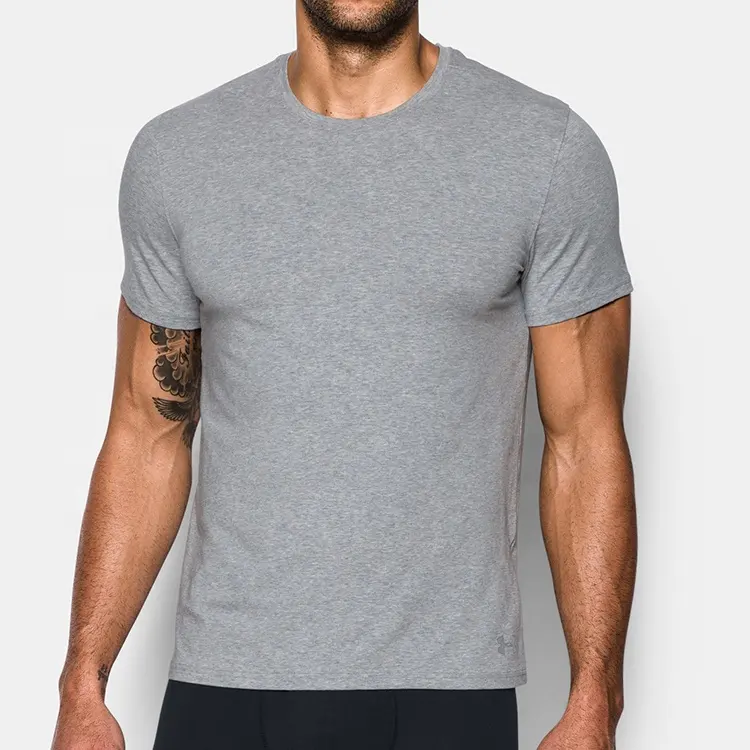 Custom Logo Printing Cheap T shirt Men Gym Fit Tshirt Training Workout Mens T shirts