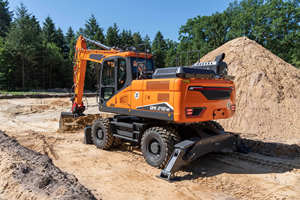 Escavadeira tipo rodas 20ton <span class=keywords><strong>21</strong></span> <span class=keywords><strong>t</strong></span> DX210W-9C com pneus pneumáticos sólidos - Product Image 6