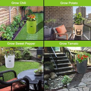 Sacs <span class=keywords><strong>de</strong></span> culture <span class=keywords><strong>de</strong></span> plantes en feutre biodégradables pour tomates <span class=keywords><strong>de</strong></span> jardin et pommes <span class=keywords><strong>de</strong></span> <span class=keywords><strong>terre</strong></span> Pots en tissu écologique pour la culture <span class=keywords><strong>de</strong></span> plantes - Product Image 3