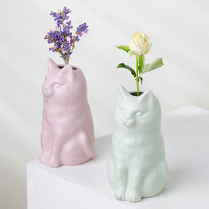 YUANWANG <span class=keywords><strong>voiture</strong></span> dessin animé Vases en porcelaine mariage dîner Table décor <span class=keywords><strong>Vase</strong></span> en céramique moderne Vases à fleurs séchées - Product Image 1