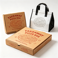 Boîte à pizza imprimée en couleur de qualité supérieure, boîte en carton ondulé personnalisée pour la restauration, vente en gros