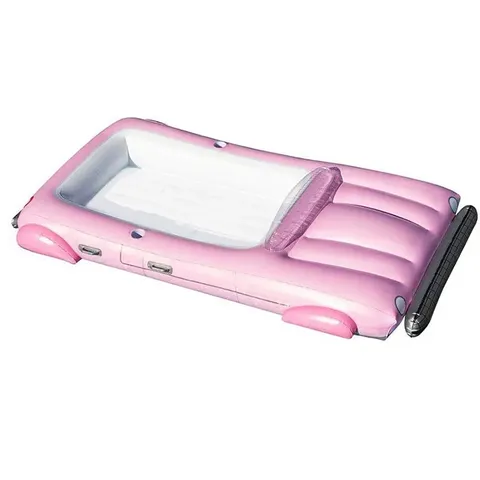 New Portable Customizable Swimming Pool Pink Roadster Water Inflatable Float Floating Mat for Kids