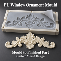 Moule d'ornement de fenêtre en résine Tietuo + noyau en silicone PU C292-G2, résistant à l'usure, équipe de R&D expérimentée, échantillon rapide