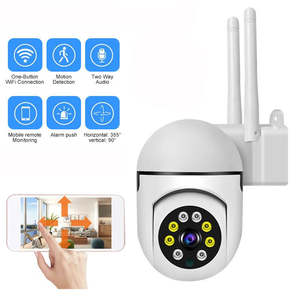 Wide-Angle Indoor CCTV Security <strong>Camera</strong> Night Vision Two-Way Audio CMOS Sensor Option for Memory Card Storage WIFI Floodlight - Product Image 2