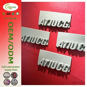 Etiquetas de silicona para prendas con efecto brillante y mate en 3D, con logotipo de marca impreso en serigrafía, termoadhesivas, para ropa. - Product Image 1