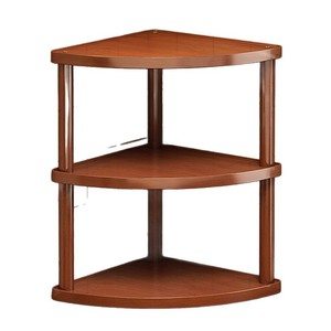Corner Multi Tier Wooden <b>Storage</b> <b>Rack</b> 3 Tier Standing <b>Kitchen</b> Living Room Display Shelf - Product Image 5