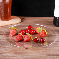 Assiettes jetables en plastique dorées à paillettes, élégantes et transparentes, pour fêtes, mariages, dîners, apéritifs, desserts, pour événements de restauration