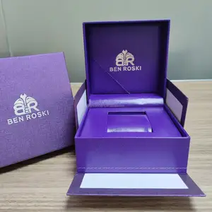 Shenzhen fornecedor Assista Pacote Caixa PU couro Luxo estilo Presente Personalizado OEM Logo grande caixa do relógio