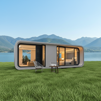 Casa Contenedor de Lujo Gangte, Cabina Integrada Tipo Apple con Estructura de Acero Galvanizado, Diseño Impermeable, Baño Incluido