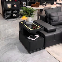 Canapé intelligent et mobile de luxe léger Table basse console pour le salon et la maison avec armoire latérale confortable