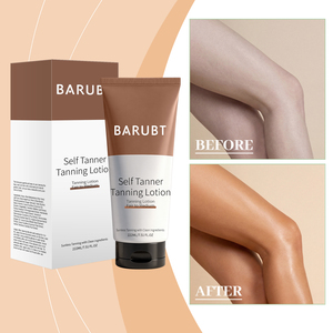Crema Abbronzante Organica Bronze Scuro Medio SPF 50+ per Lettini Solari, Lozione Corpo a Base Minerale con Fragranza al Cocco - Product Image 1