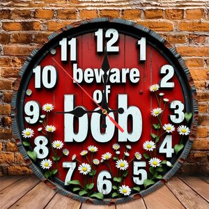 Round Wooden Wall <b>Clock</b> 25Cm Vintage Texture <b>Silent</b> Non Ticking Home Cafe Restaurant Decoration - Product Image 4