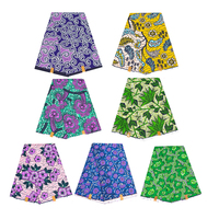 Vente en gros d'usine, tissu imprimé en batik africain 100% polyester, motif hollandais, 6 yards par pièce