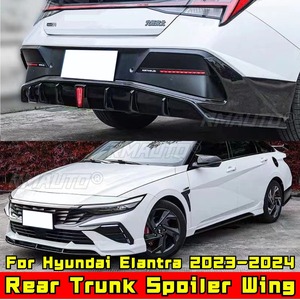 Alerón Trasero, Faldones Laterales, Labio de Parachoques Delantero y Alerón de Techo para Hyundai Elantra 2023-2024 - Kit de Carrocería y Accesorios para Coche - Product Image 3