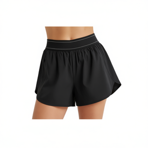 Short de course Airlift pour femme, taille haute élastique, séchage rapide, noir, taille M - Product Image 3