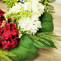 Karangan Bunga Hydrangea Buatan Grosir untuk Dekorasi Pernikahan, Pintu Rumah, dan Karangan Bunga Musim Semi