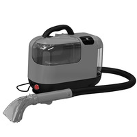 Nettoyeur portable pour tissus, machine de nettoyage à vapeur par pulvérisation et aspiration, tout-en-un, pour tapis, rideaux, canapés, aspirateur