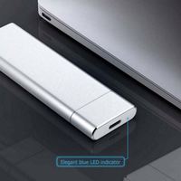 USB 3.1 Hard Disk portabel ponsel, Hard Drive Tipe C kecepatan tinggi 1TB 2TB 4TB 6TB 8TB 10TB 12TB 14TB 16TB SSD portabel