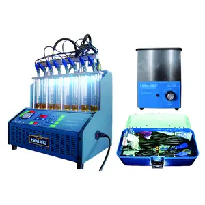 8 cylinders Ultrasonic Fuel injector cleaning testing machine with ultrasonic bath 110V 220V