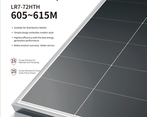 Panneaux solaires monocristallins Longi LR7-72HTH 605~615M LR7 HPDC 600W 605W 610W 615W 620W 182mm demi-cellules, module solaire 615W - Product Image 2