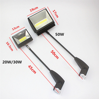 Projecteur LED à bras long réglable à clipser, éclairage COB pour stand d'exposition, éclairage de stand d'exposition, éclairage de salon professionnel