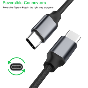 <span class=keywords><strong>C</strong></span>âble <span class=keywords><strong>USB</strong></span>-<span class=keywords><strong>C</strong></span> vers <span class=keywords><strong>USB</strong></span>-<span class=keywords><strong>C</strong></span> tressé 0,2m 0,5m 1m 2m 3m pour charge rapide, synchronisation des données et alimentation (PD) QC - Product Image 2