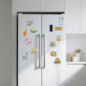 도매 맞춤 디자인 3D 금속 자석, 국가 도시 관광 명소 냉장고 홈 데코레이션 판촉용 자석 - Product Image 6