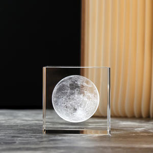 K-6028厂家批发高品质K9水晶立方体定制3D激光水晶玻璃相框立方体 - Product Image 5