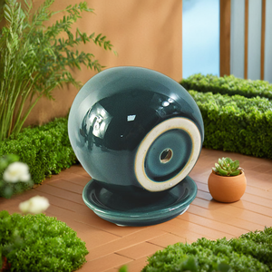 Piattaforma in ceramica succulenta e <span class=keywords><strong>Cactus</strong></span> piantatrice in gres cotto <span class=keywords><strong>con</strong></span> vassoio per la decorazione del giardino di casa e uso della scuola materna - Product Image 6