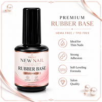 Vernis Gel Base Coat Caoutchouc Soak Off en Gros pour Renforcement des Ongles Naturels Manucure UV LED