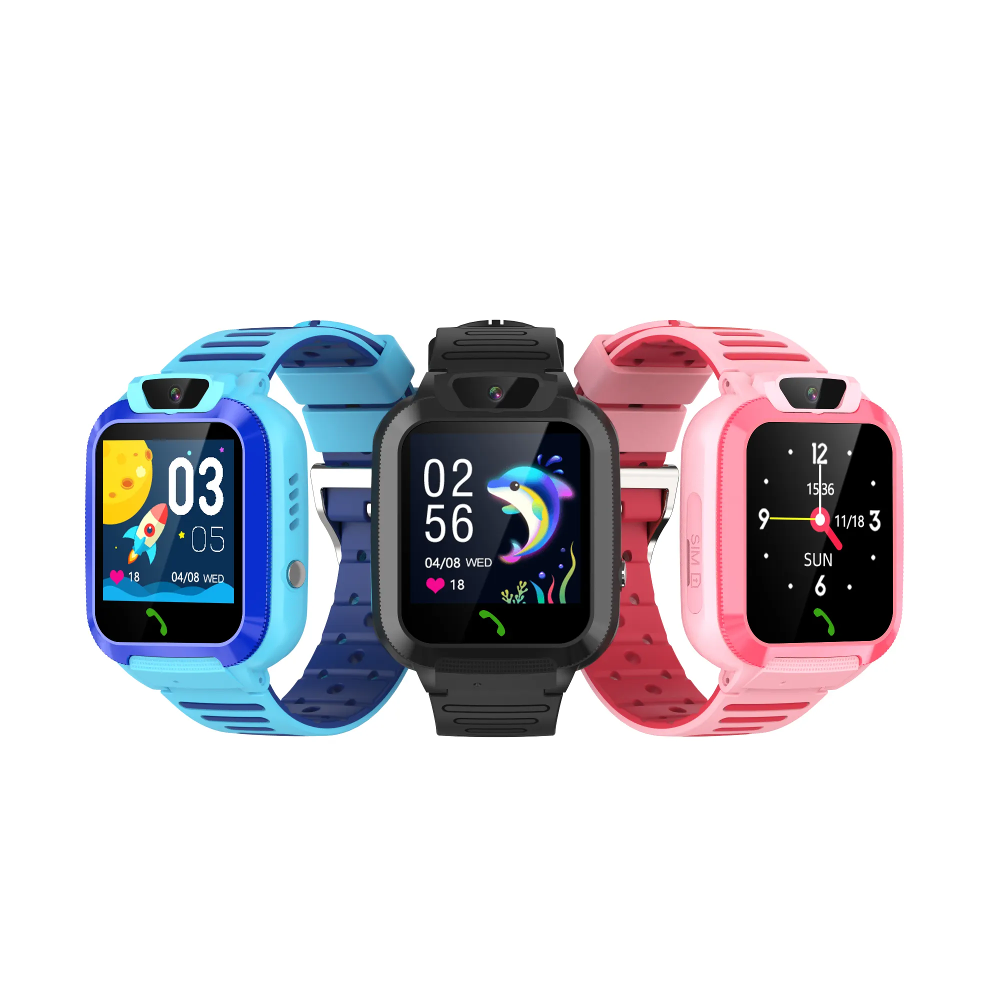 2023 Nieuwe Product Kids Smart Watch Telefoon Anti-Verloren Lbs Tracking Smart Armband 2G Gps Polshorloge Voor Kinderen